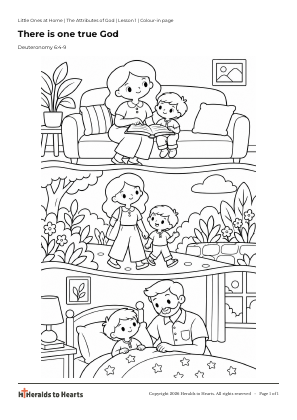 Preview of the one-page lesson colour-in page