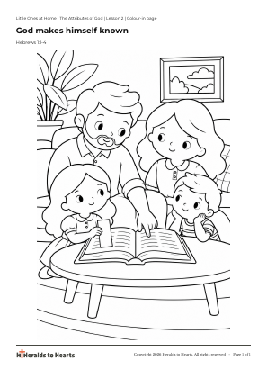 Preview of the one-page lesson colour-in page