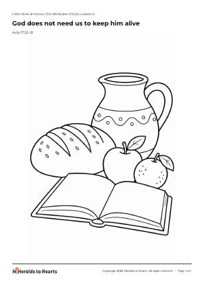 Preview of the one-page lesson colour-in page