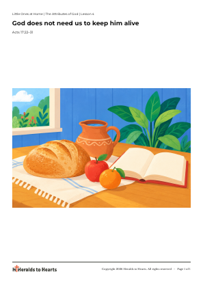 Preview of the one-page full-colour lesson picture